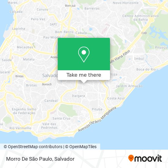 Mapa Morro De São Paulo