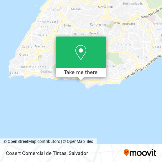 Mapa Cosert Comercial de Tintas