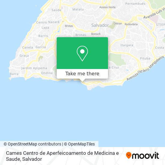 Cames Centro de Aperfeicoamento de Medicina e Saude map