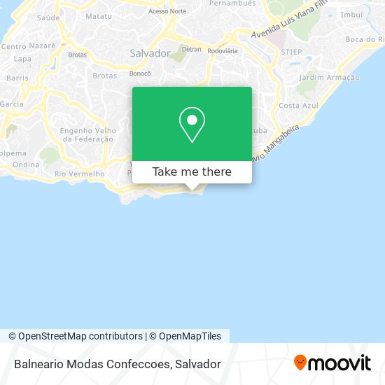 Balneario Modas Confeccoes map