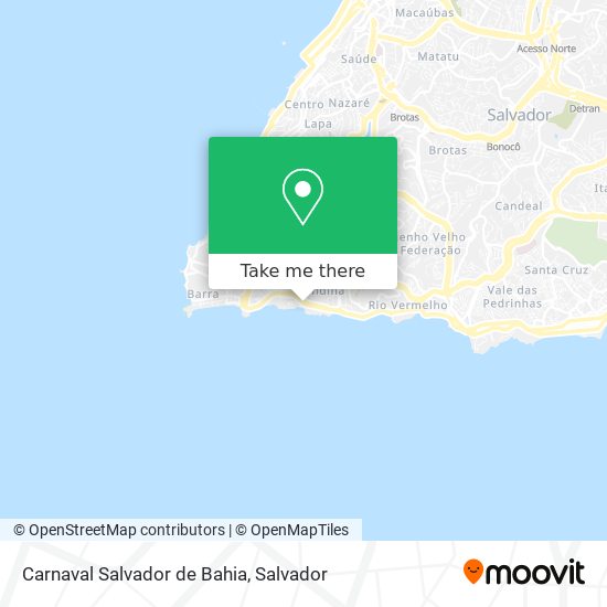 Carnaval Salvador de Bahia map