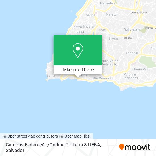 Campus Federação / Ondina Portaria 8-UFBA map