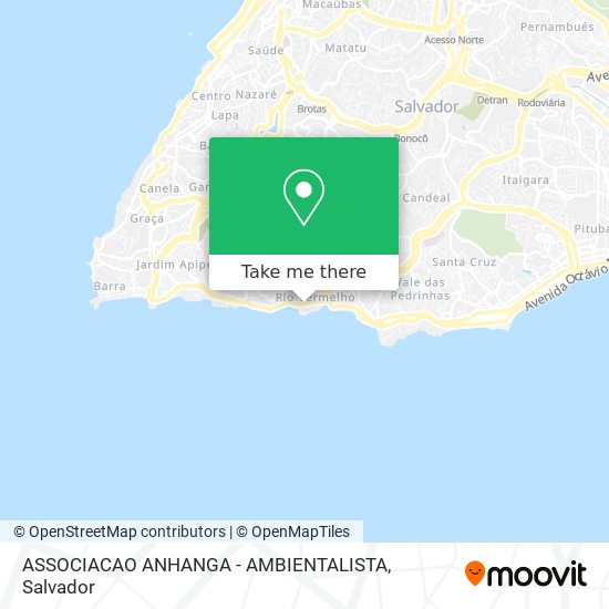 ASSOCIACAO ANHANGA - AMBIENTALISTA map