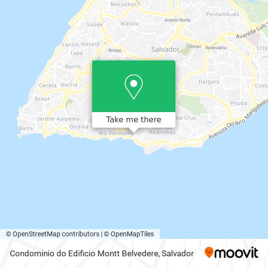 Mapa Condominio do Edificio Montt Belvedere