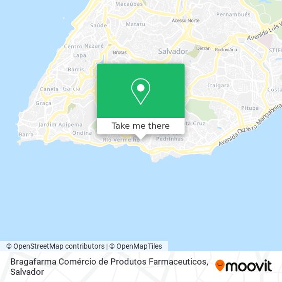 Mapa Bragafarma Comércio de Produtos Farmaceuticos