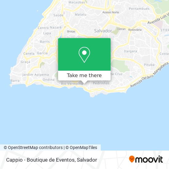 Mapa Cappio - Boutique de Eventos