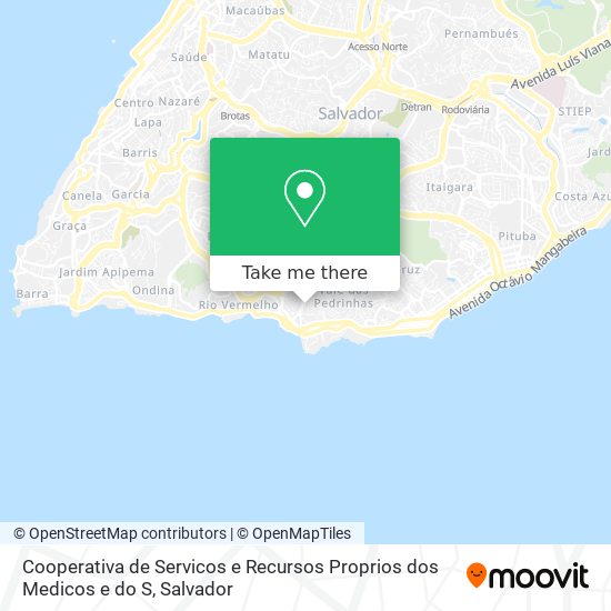 Cooperativa de Servicos e Recursos Proprios dos Medicos e do S map