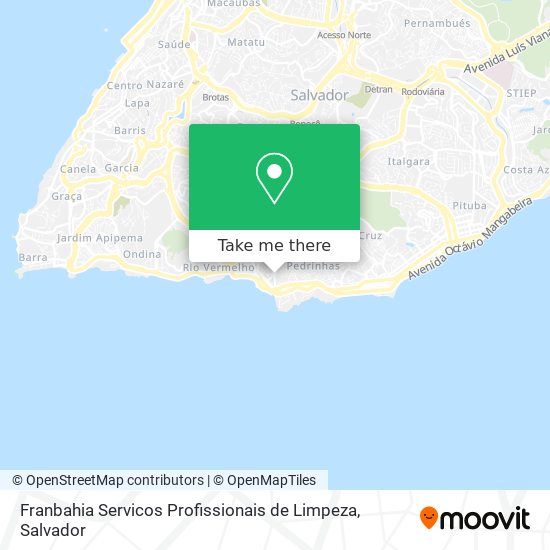 Mapa Franbahia Servicos Profissionais de Limpeza