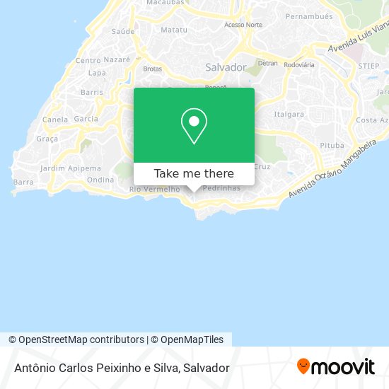 Antônio Carlos Peixinho e Silva map