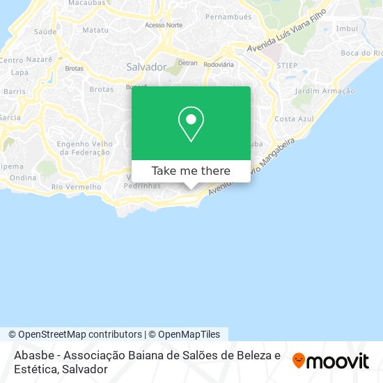 Abasbe - Associação Baiana de Salões de Beleza e Estética map