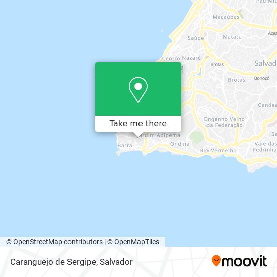 Mapa Caranguejo de Sergipe