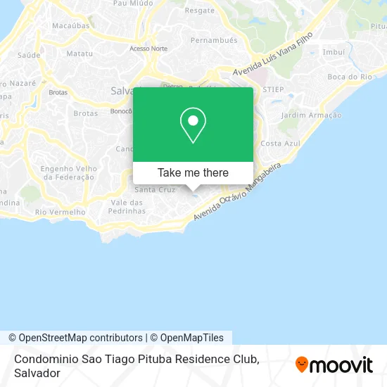 Condominio Sao Tiago Pituba Residence Club map