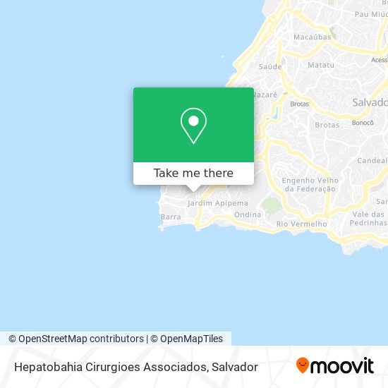 Hepatobahia Cirurgioes Associados map