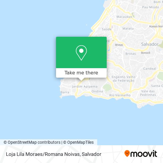 Mapa Loja Lila Moraes/Romana Noivas
