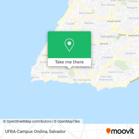 UFBA-Campus Ondina map