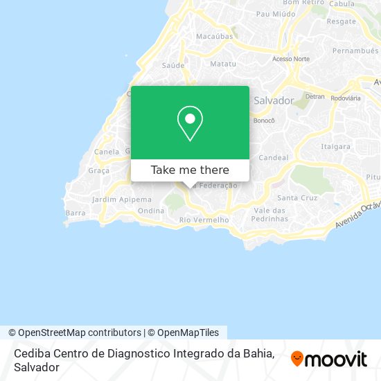 Cediba Centro de Diagnostico Integrado da Bahia map