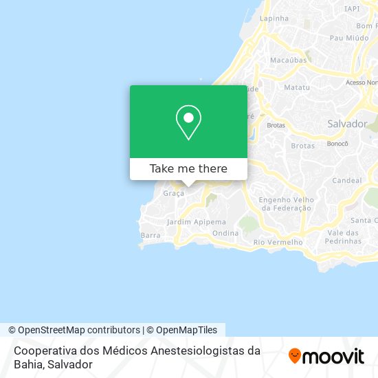 Cooperativa dos Médicos Anestesiologistas da Bahia map