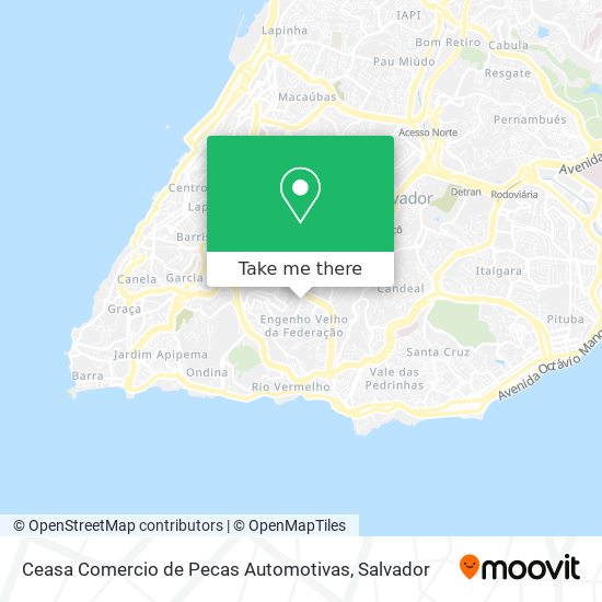 Ceasa Comercio de Pecas Automotivas map