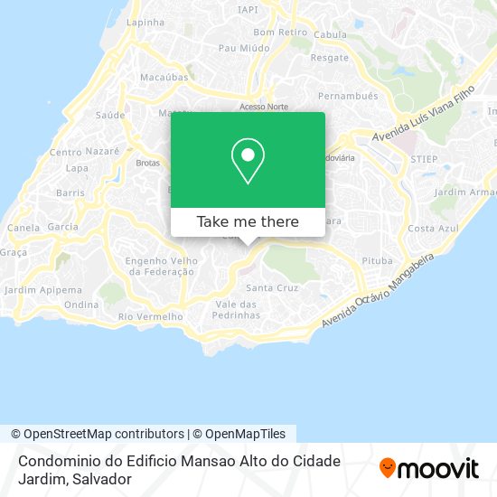 Mapa Condominio do Edificio Mansao Alto do Cidade Jardim