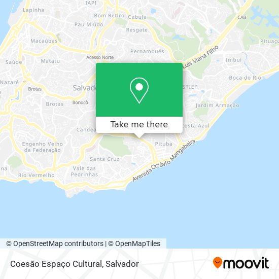 Coesão Espaço Cultural map