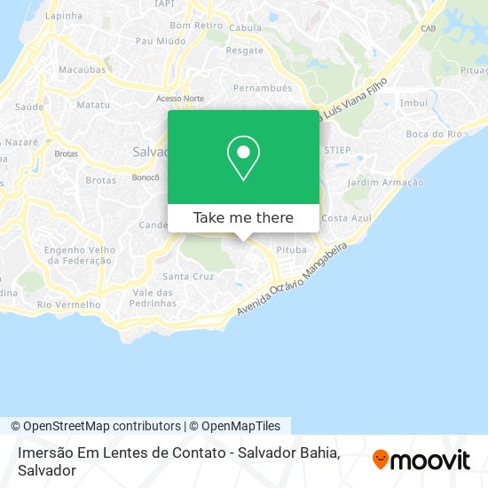 Mapa Imersão Em Lentes de Contato - Salvador Bahia