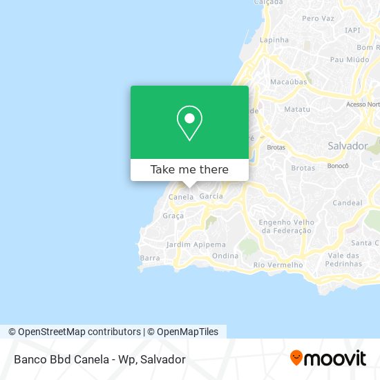 Banco Bbd Canela - Wp map