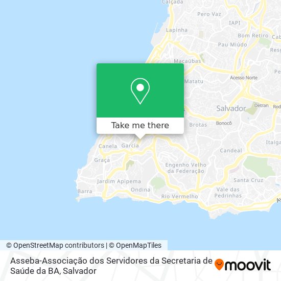 Mapa Asseba-Associação dos Servidores da Secretaria de Saúde da BA