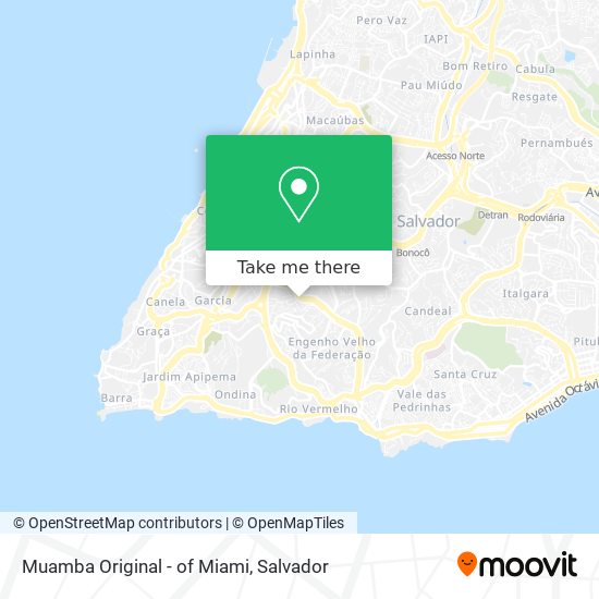 Muamba Original - of Miami map