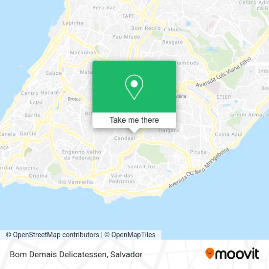 Bom Demais Delicatessen map