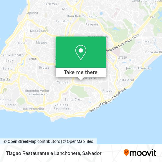 Tiagao Restaurante e Lanchonete map