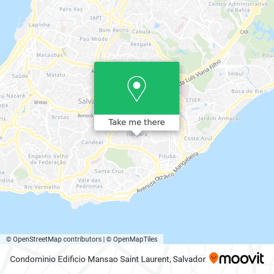 Condominio Edificio Mansao Saint Laurent map