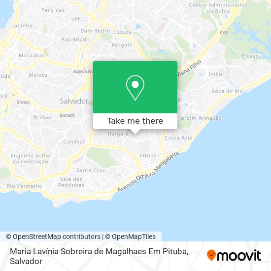 Mapa Maria Lavínia Sobreira de Magalhaes Em Pituba