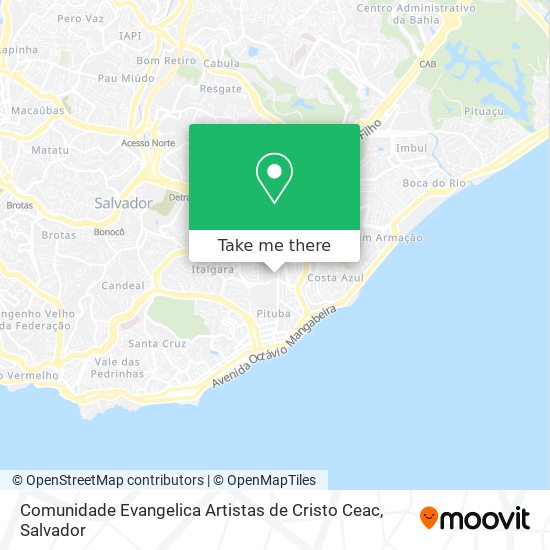 Comunidade Evangelica Artistas de Cristo Ceac map