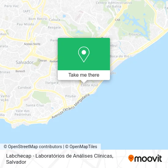 Labchecap - Laboratórios de Análises Clínicas map