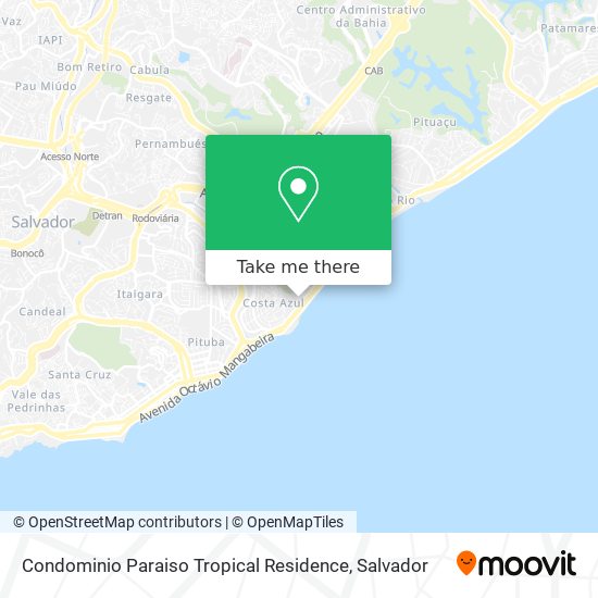 Condominio Paraiso Tropical Residence map