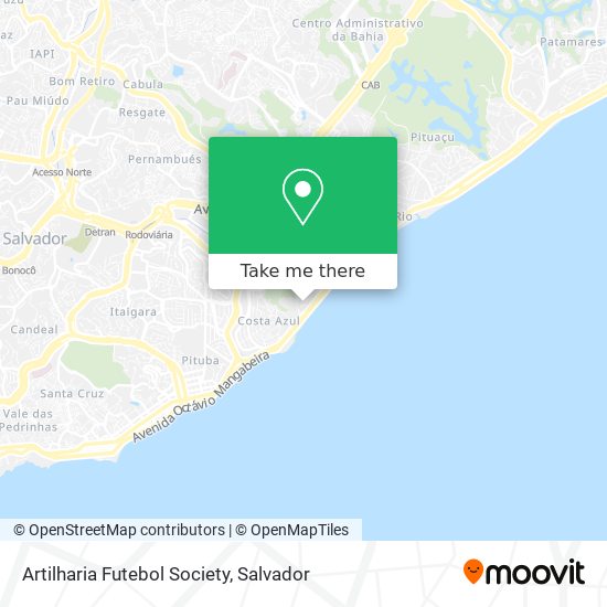 Artilharia Futebol Society map