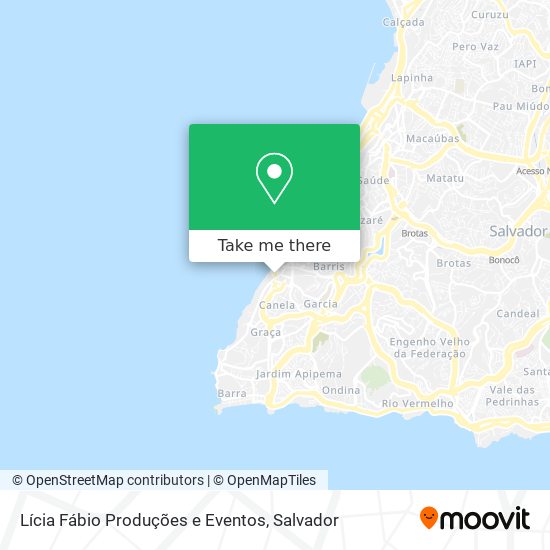 Mapa Lícia Fábio Produções e Eventos