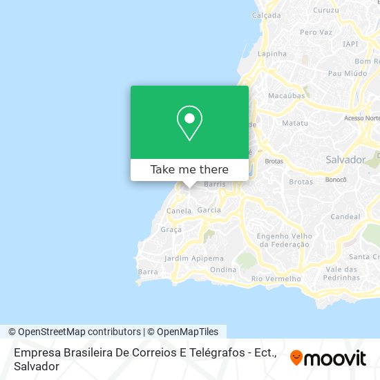 Mapa Empresa Brasileira De Correios E Telégrafos - Ect.