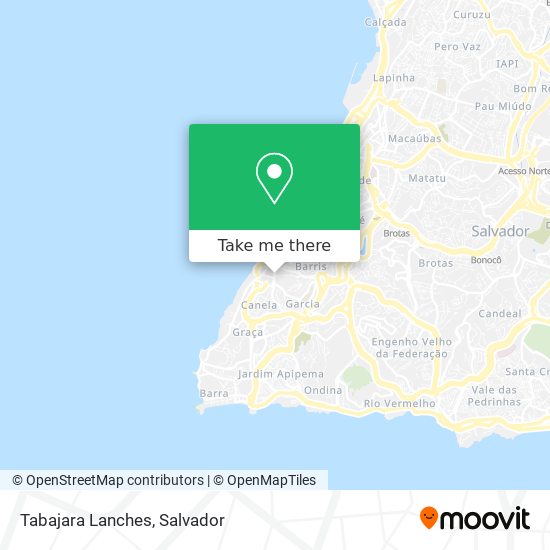 Mapa Tabajara Lanches