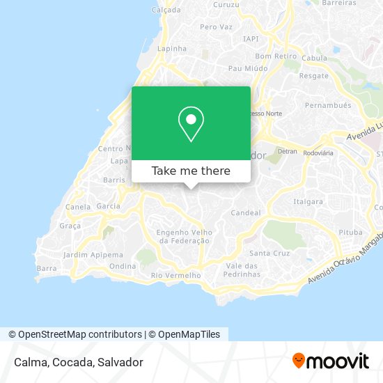 Calma, Cocada map