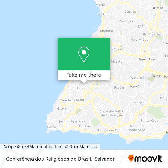 Conferência dos Religiosos do Brasil. map