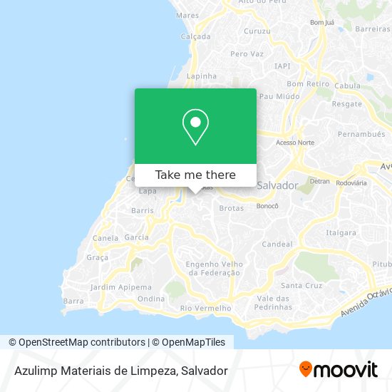 Azulimp Materiais de Limpeza map