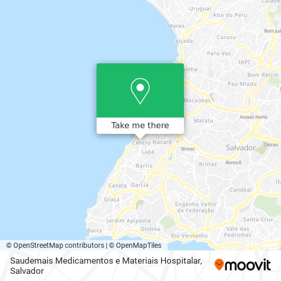 Saudemais Medicamentos e Materiais Hospitalar map