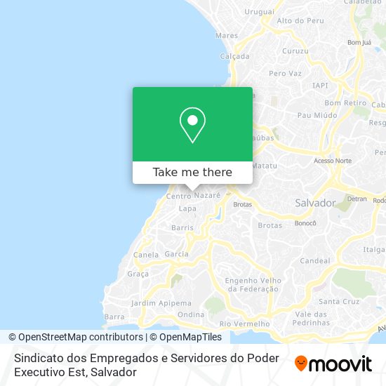 Mapa Sindicato dos Empregados e Servidores do Poder Executivo Est