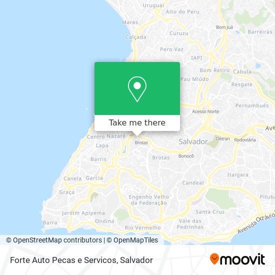 Mapa Forte Auto Pecas e Servicos