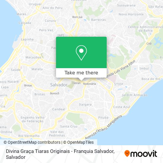 Mapa Divina Graça Tiaras Originais - Franquia Salvador