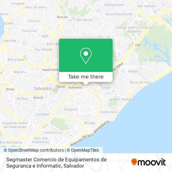 Segmaster Comercio de Equipamentos de Seguranca e Informatic map