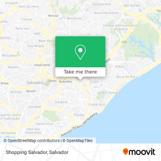 Shopping Salvador map