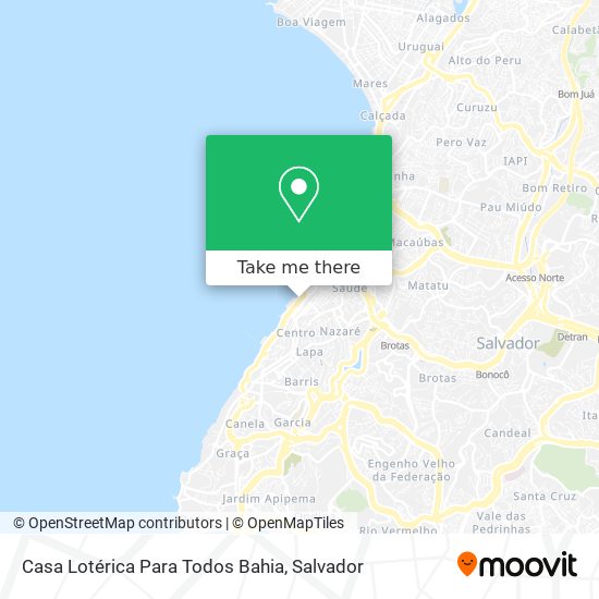 Casa Lotérica Para Todos Bahia map