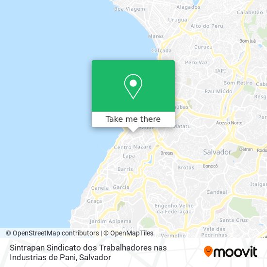 Sintrapan Sindicato dos Trabalhadores nas Industrias de Pani map